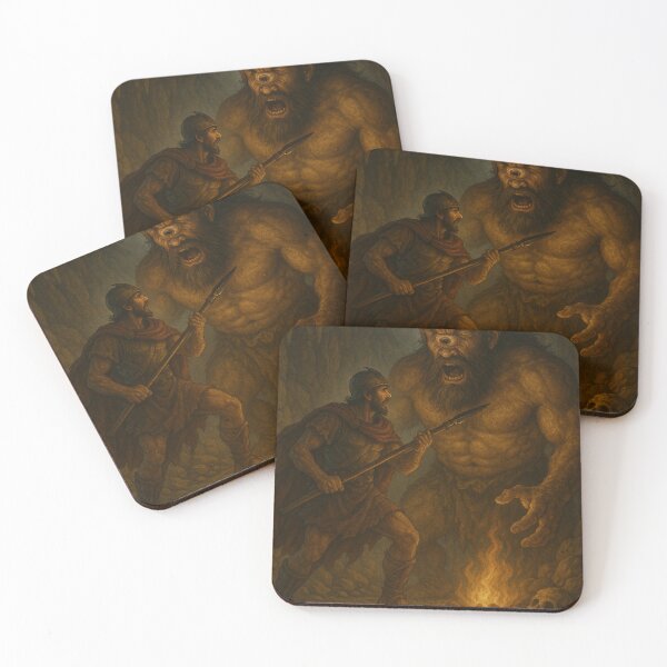 Item preview, Odysseus and the Cyclops – Scene from Homer’s Odyssey designed and sold by Adellisa.