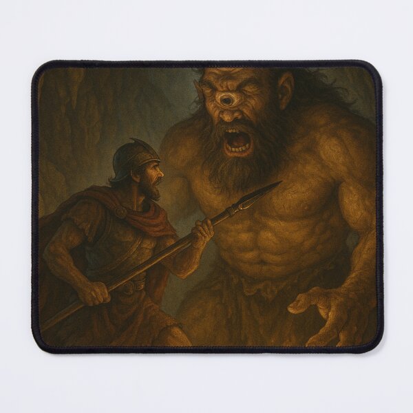 Item preview, Odysseus and the Cyclops – Scene from Homer’s Odyssey designed and sold by Adellisa.