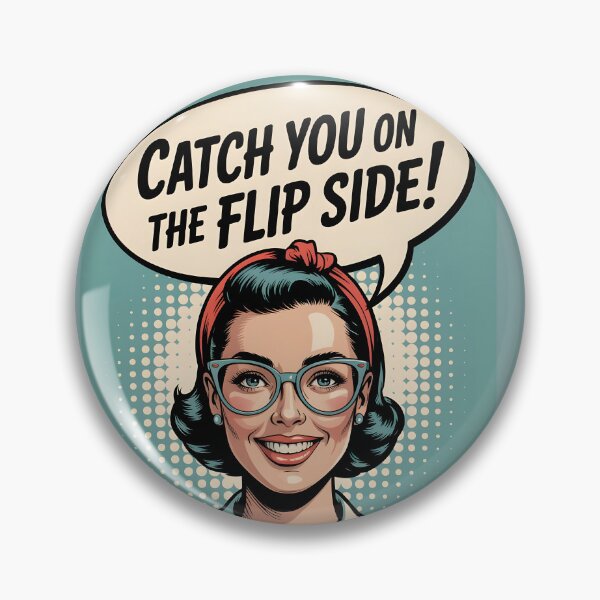 Item preview, 1950s style “Catch you on the flip side” designed and sold by JosieandRose.