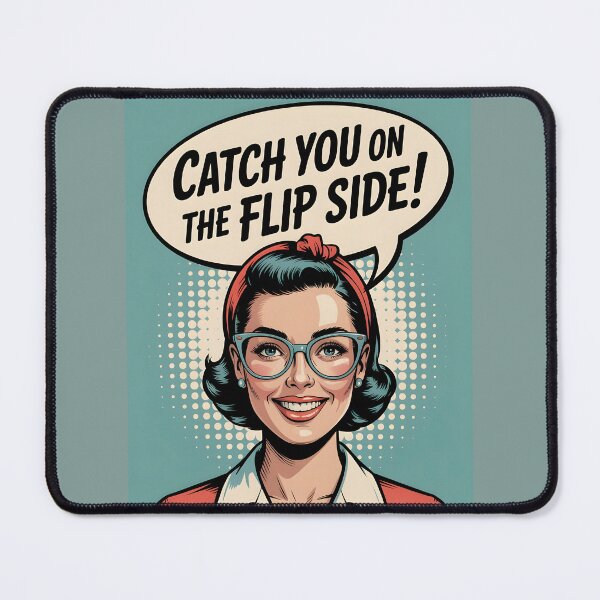 Item preview, 1950s style “Catch you on the flip side” designed and sold by JosieandRose.