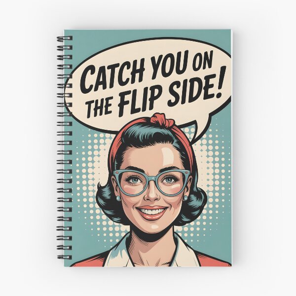 Item preview, 1950s style “Catch you on the flip side” designed and sold by JosieandRose.