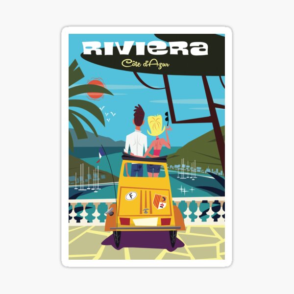 Item preview, French Riviera poster designed and sold by GAGodel.