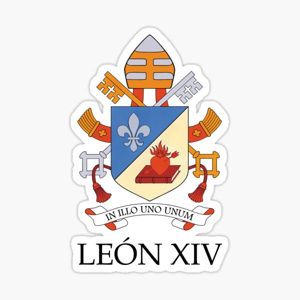 Item preview, Coat of arms with the name of Pope Leo XIV. Coat of arms of Pope Leo XIV designed and sold by charlypicazo.