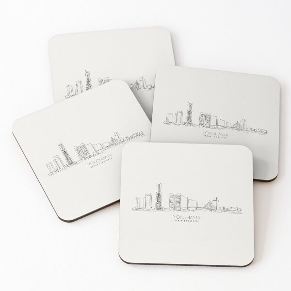 Item preview, Urban Landscape YOKOHAMA - Simple Line Art designed and sold by store-wasabi.