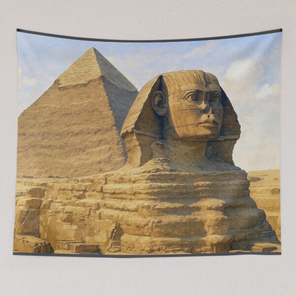 Item preview, Great Pyramid of Khufu and The Sphinx designed and sold by KAI-Studio.