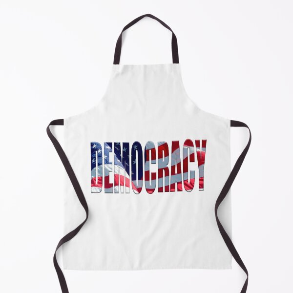 Item preview, The word “Democracy” with an overlay of USA Stars and Stripes flag.  designed and sold by funkyworm.
