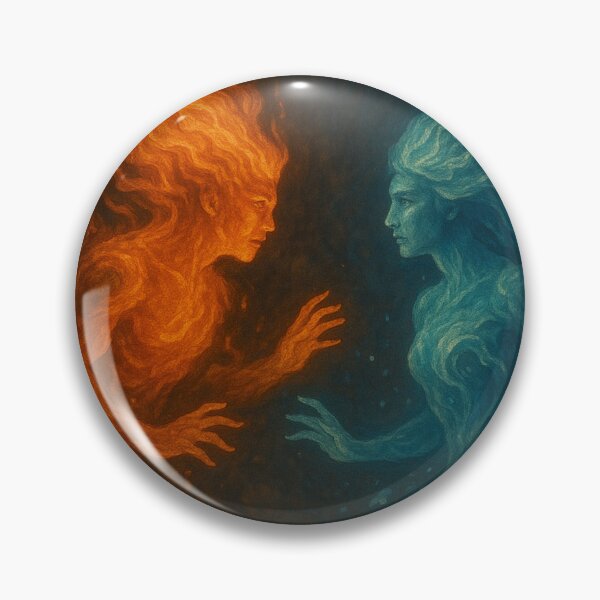 Item preview, Spirits of Fire and Water – Elemental Fantasy Design designed and sold by Adellisa.
