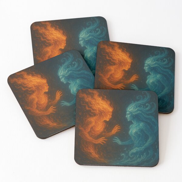 Item preview, Spirits of Fire and Water – Elemental Fantasy Design designed and sold by Adellisa.