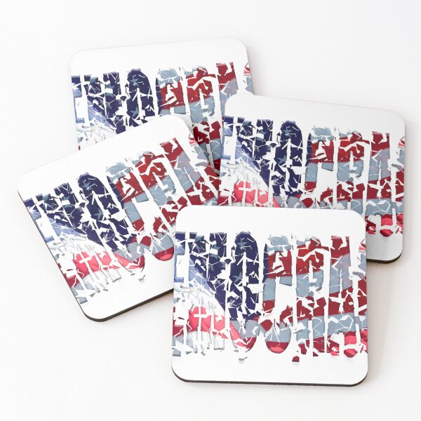 Item preview, The word “Democracy” with an overlay of USA Stars and Stripes flag crumbling. designed and sold by funkyworm.