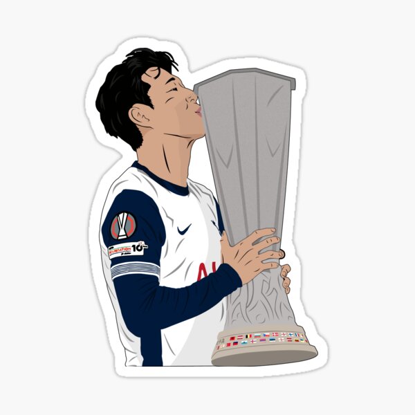 Vista previa del artículo con la obra «Trofeo del Tottenham Son Heung-min», diseñado y vendido por Digital Spurs.