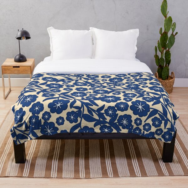 Item preview, Southern Belle Blue Floral Pattern – Vintage Botanical Aesthetic designed and sold by Kenedi   McDonald.