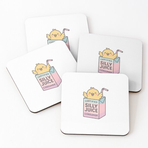 Item preview, "Certified Silly Juice Consumer" – Funny Cartoon Chick Sticker designed and sold by CaffeinatedCreatures.