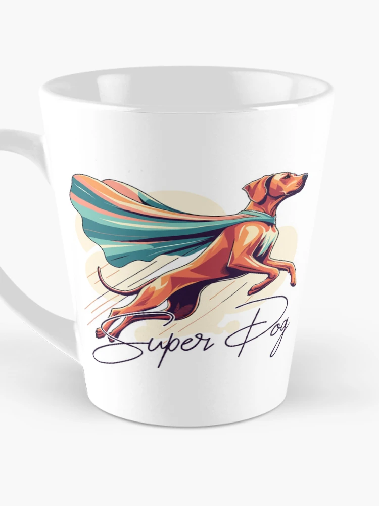 Thumbnail 3 of 4, Coffee Mug, Super Dog Rhodesian Ridgeback RR Ridgie Gift designed and sold by Pineapple-Tree.