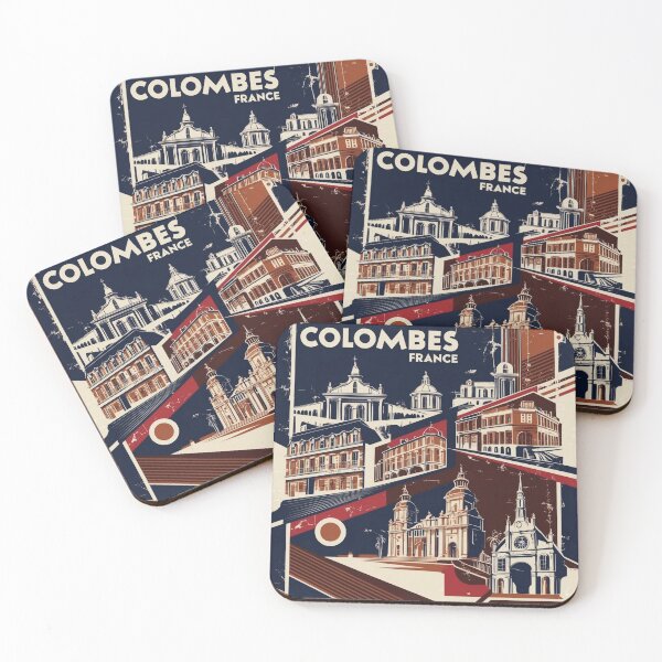 Aperçu de l'œuvre Colombes France Années 1950 Vintage Voyage Tourisme créée et vendue par TravelersGems.