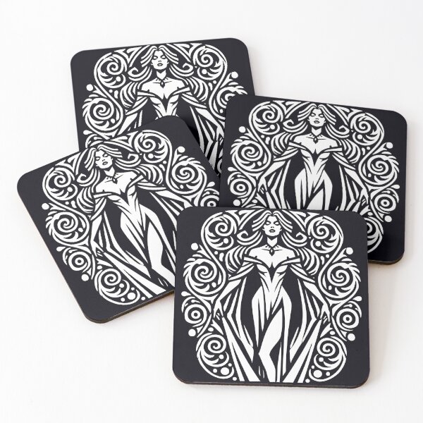 Item preview, Vampire Awakens – Gothic Lady in Ornate Black & White Design designed and sold by Victor Shadehorn.