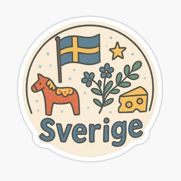 Item preview, Sweden Dalarna Sticker designed and sold by M4nulas.