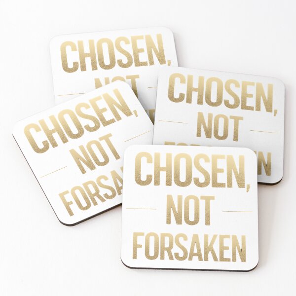 Item preview, Chosen Not Forsaken – Christian Encouragement Typography Design designed and sold by Winnz-store2024.