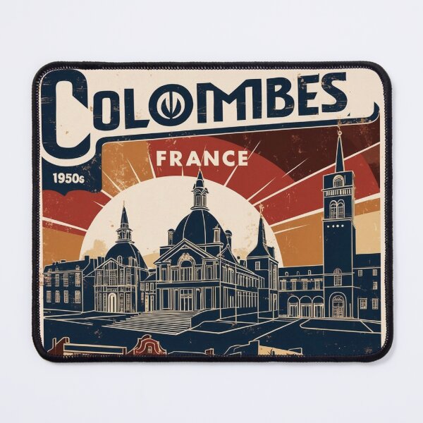 Aperçu de l'œuvre Colombes France Années 1950 Vintage Voyage Tourisme créée et vendue par TravelersGems.