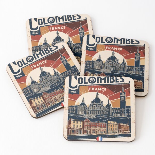 Aperçu de l'œuvre Colombes France Années 1950 Vintage Voyage Tourisme créée et vendue par TravelersGems.