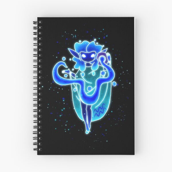Item preview, Aqualith the Aquarius Zodiac Sprite | Glowing Astrology Spirit Art designed and sold by Little Ducky Studio.