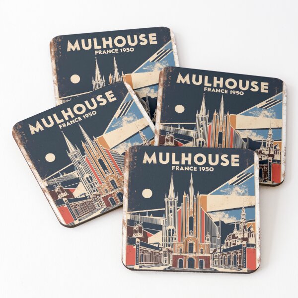 Item preview, Mulhouse France 1950s Vintage Travel Tourism designed and sold by TravelersGems.