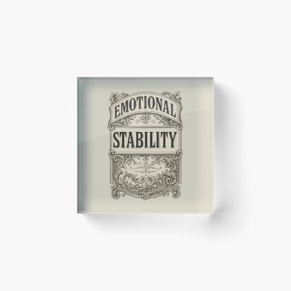 Item preview, Emotional Stability Typography Quote. designed and sold by Shoot-The-Moon.