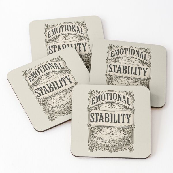 Item preview, Emotional Stability Typography Quote. designed and sold by Shoot-The-Moon.