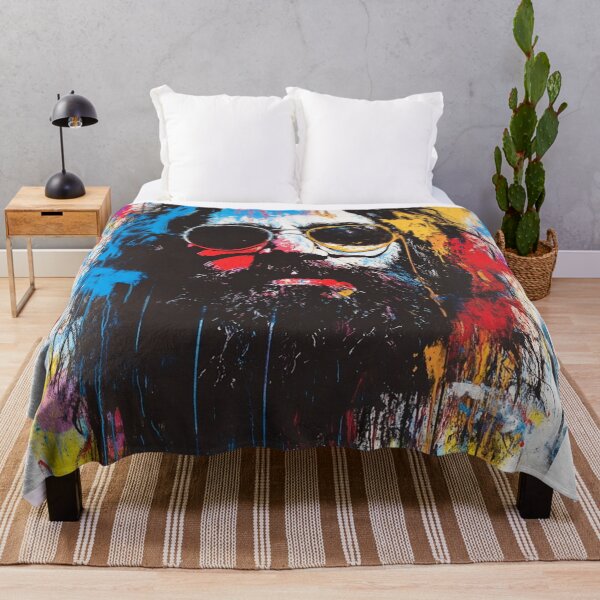 Item preview, Abstract Graffiti Portrait – Colorful Bearded Man Street Art Design designed and sold by PixelMuse2024.