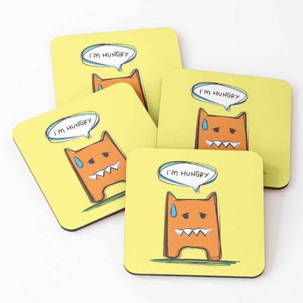 Item preview, I’m Hungry Monster – Funny Yellow Cartoon Art designed and sold by Katherine Ann.