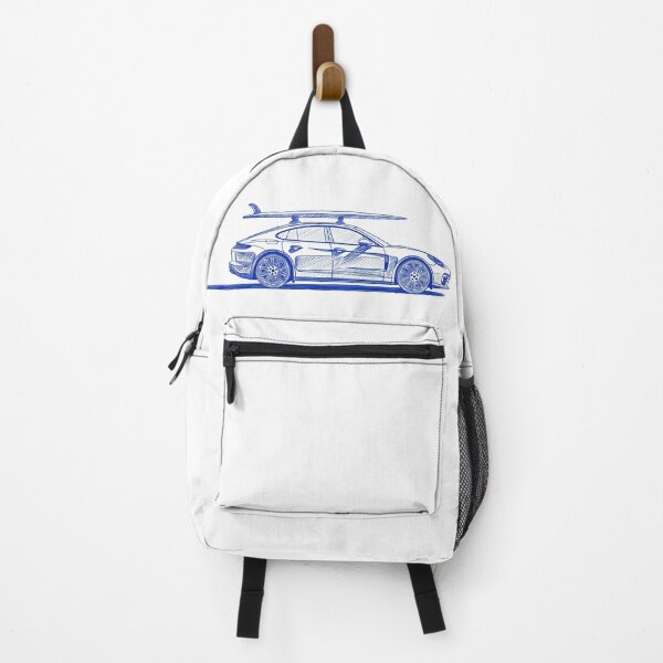 Item preview, Porsche 971 Panamera blue surfer pen illustration designed and sold by blackdogshop.