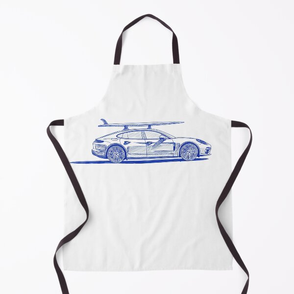 Item preview, Porsche 971 Panamera blue surfer pen illustration designed and sold by blackdogshop.