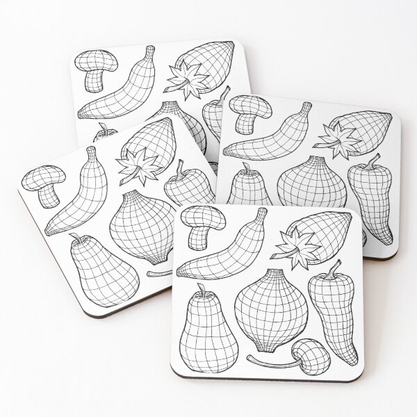 Item preview, Cross Contour Fruits & Vegetables designed and sold by StudioRosebud.
