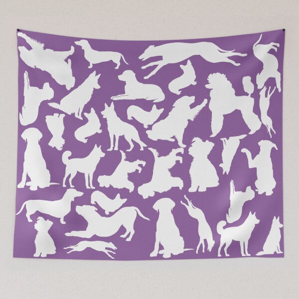 Item preview, Man’s bestfriend white silhouette designed and sold by BritishDelights.