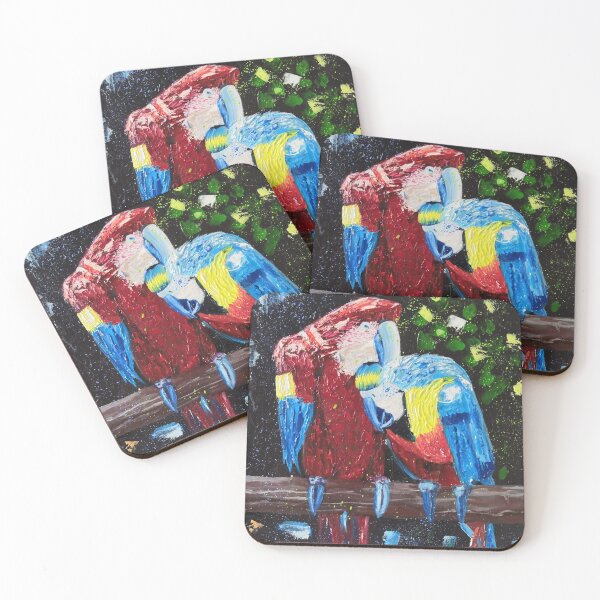 Item preview, Parrot artwork, Birds Painting, Animalism painting, Romantic plot designed and sold by SunnyBirdpaints.