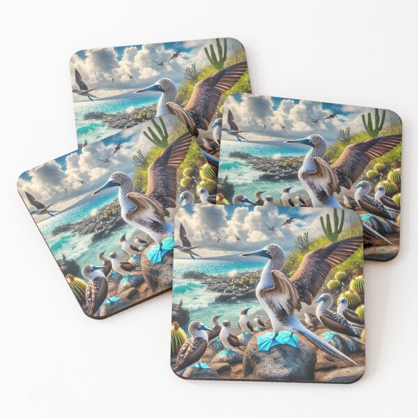 Item preview, Blue-Footed Boobies of the Sunlit Coast designed and sold by aipichub.
