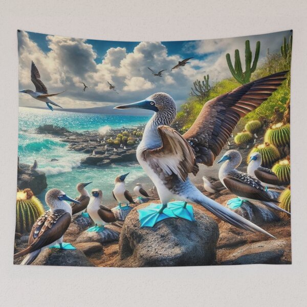 Item preview, Blue-Footed Boobies of the Sunlit Coast designed and sold by aipichub.