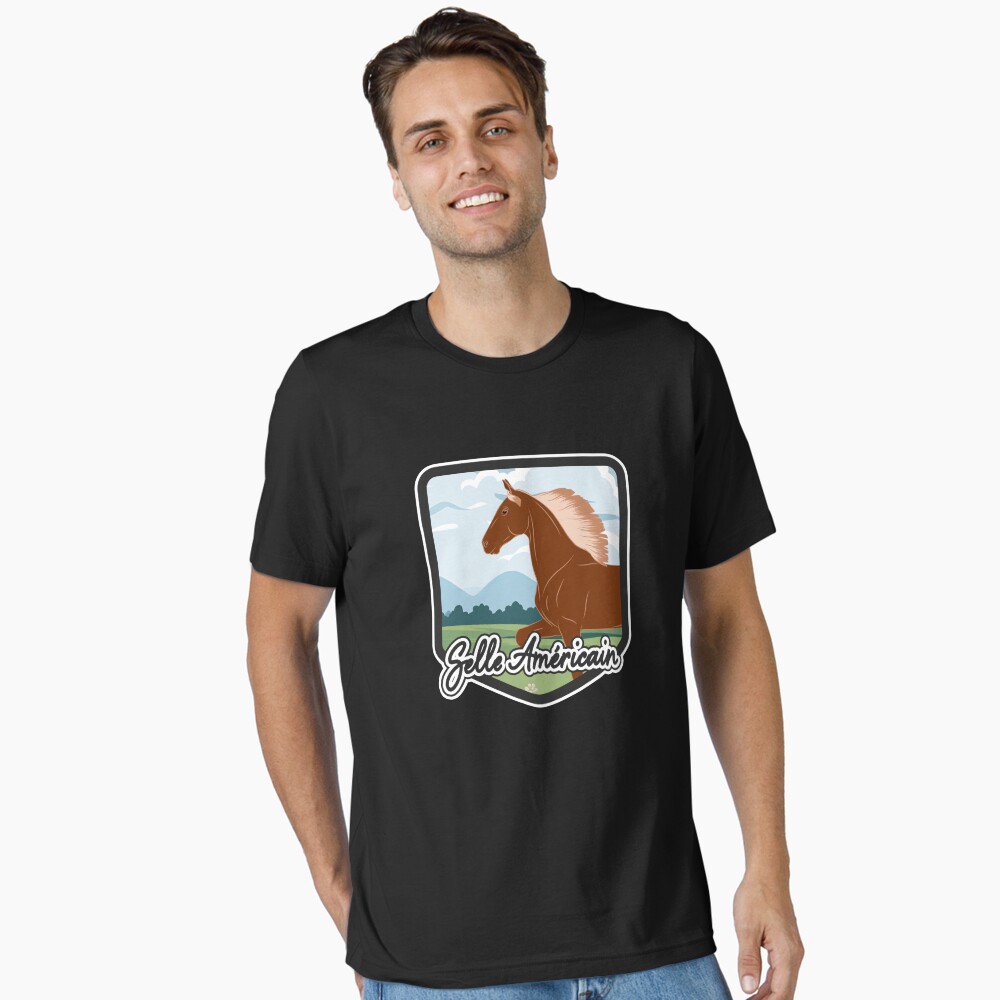 Aperçu de l'œuvre T-shirt essentiel créée et vendue par WebEquitation.