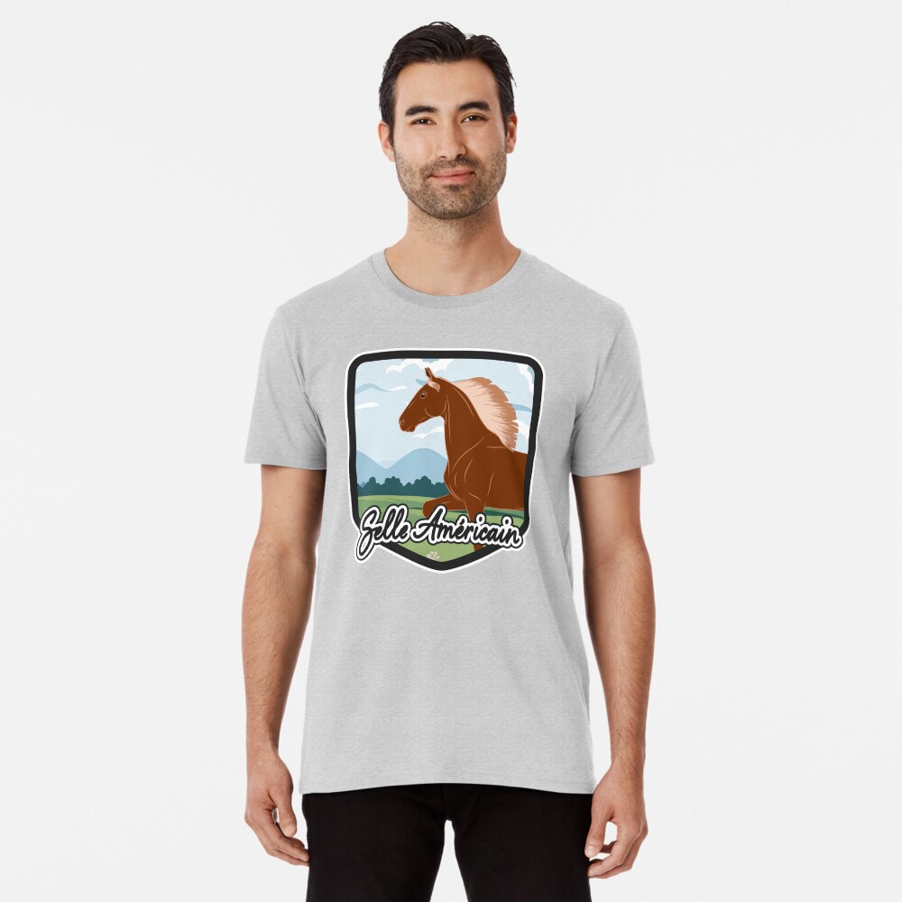 Aperçu de l'œuvre T-shirt premium créée et vendue par WebEquitation.