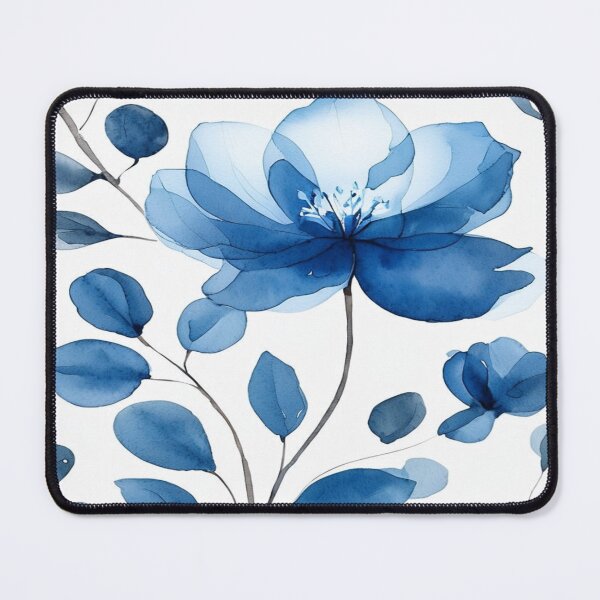 Item preview, Blue roses pattern designed and sold by saly55887.