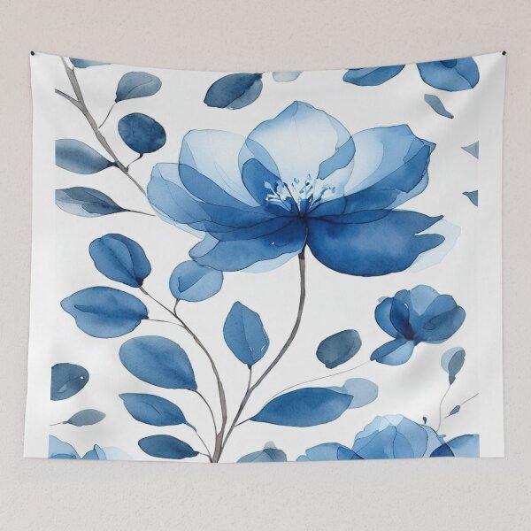 Item preview, Blue roses pattern designed and sold by saly55887.
