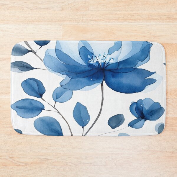 Item preview, Blue roses pattern designed and sold by saly55887.