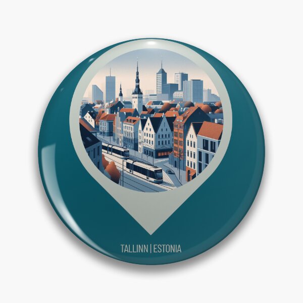 Item preview, Tallinn Estonia 80s Comic Style City Art – Retro AI Design for T-Shirts, Hoodies, Gifts & Travel Accessories designed and sold by knalpot-design.