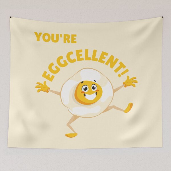 Item preview, You're Eggcellent – Funny Dancing Cartoon Egg designed and sold by Art-of-Rory.