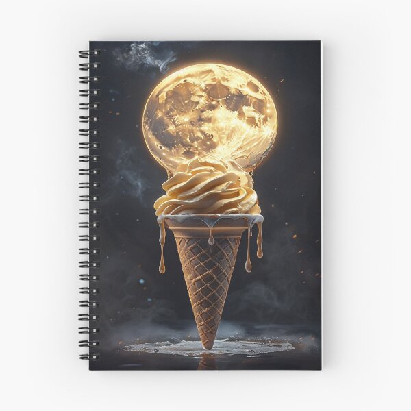 Item preview, Moon shaped ice cream design designed and sold by saly55887.