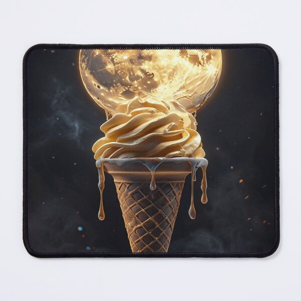 Item preview, Moon shaped ice cream design designed and sold by saly55887.