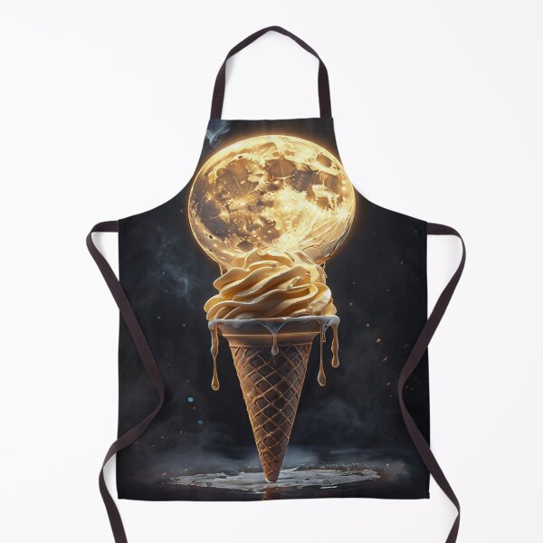 Item preview, Moon shaped ice cream design designed and sold by saly55887.