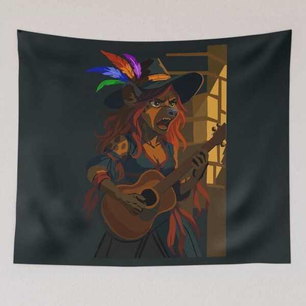 Item preview, Gnoll Bard - When the Lute Goes hard designed and sold by KlakkDrawsStuff.