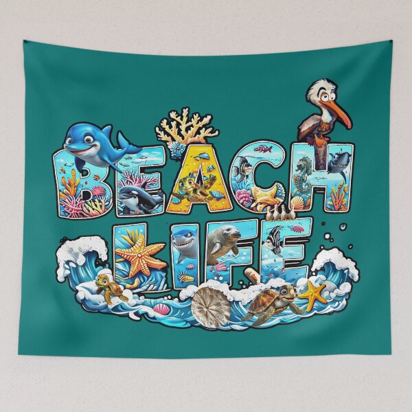 Item preview, BEACH LIFE designed and sold by Pickle Wicked Designs.