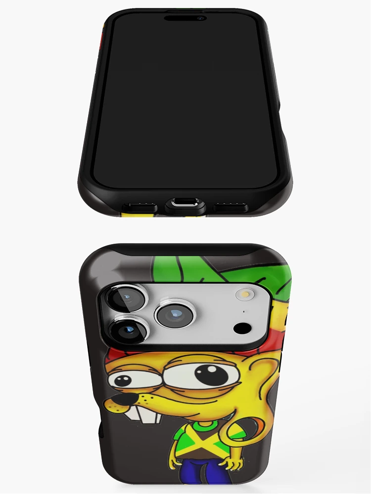 Thumbnail 3 of 4, iPhone Case, Crazy Rat Rastaman designed and sold by RatonheiroStore.