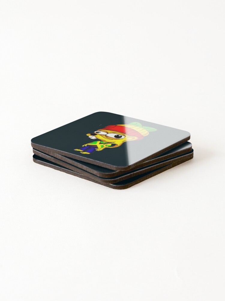 Thumbnail 4 of 5, Coasters (Set of 4), Crazy Rat Rastaman designed and sold by RatonheiroStore.